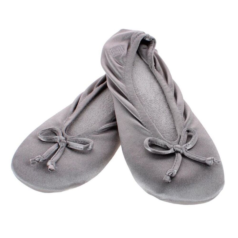 Isotoner Women's Satin Classic Ballerina Slippers